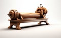 Wood Lathe isolated on transparent background.