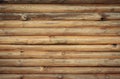 Wood log wall background Royalty Free Stock Photo