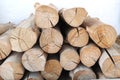 Wood logs background Royalty Free Stock Photo