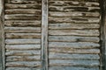 Wood log wall of rural house perfect for background Royalty Free Stock Photo