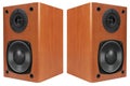 Wood Loud Speakers Royalty Free Stock Photo