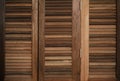 The Wood Louver Door Old Condition Classic Style