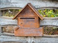 Wood mailbox