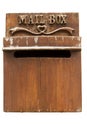 Wood mailbox Royalty Free Stock Photo