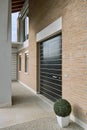 wood main door of a modern villa