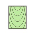 Wood material and sawmill industry vector icon Royalty Free Stock Photo