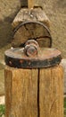 Wood and metal cider press