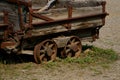 Wood mining ore cart Royalty Free Stock Photo