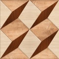 Wood Nature Geometric Floor Tile