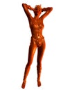 Wood Nymph in a standing pose