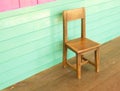 Wood old kid chair Royalty Free Stock Photo