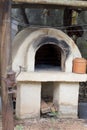 Wood oven in typical rural house Royalty Free Stock Photo
