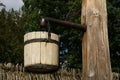 Wood pail Royalty Free Stock Photo
