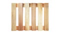Wood pallet on white background in top view Royalty Free Stock Photo