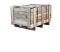 Wood Pallets - crates for transportation Royalty Free Stock Photo