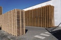 Wood Pallets stacks many lot of