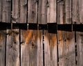 Wood paneling the threshing floor