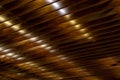 wood-panelled ceiling Royalty Free Stock Photo
