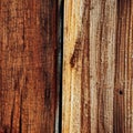 Wood panels, close up, coarse grain, contrast texture, flat backdrop or background Royalty Free Stock Photo