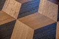 Wood parquet flooring, natural covering Royalty Free Stock Photo