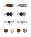 Wood and parquet logos