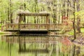 Wood Pavilion on Green Lake Royalty Free Stock Photo