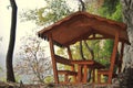 Wood pavilion Royalty Free Stock Photo