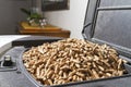 Wood pellets Royalty Free Stock Photo