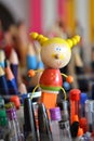 Wood pencil doll Royalty Free Stock Photo