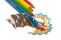 Wood pencils and pencil sharpener