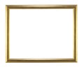 Wood picture frame isolated on white background Royalty Free Stock Photo