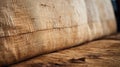 Rustic Hemp Futon With Natural Grain And Cracks