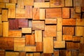 Wood pieces wall background