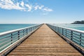 The wood pier on the sea