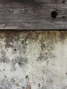 Wood Plank with Grunge Plaster Background