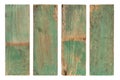 Wood plank painted weathered damaged set