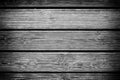 Wood plank wall in black and white tones with copy space Royalty Free Stock Photo