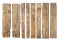 Wood plank weathered damaged set