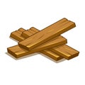 Wood planks illustration