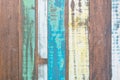 Wood planks, multicolor effective wood texture, Old wooden planks in multi-pastel colours with vintage style for background and