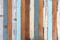 Wood planks, multicolor effective wood texture, Old wooden planks in multi-pastel colours with vintage style for background and