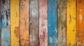 Wood planks texture background, colorful painted vintage wooden wall Royalty Free Stock Photo