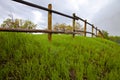 Wood Pole Fence Royalty Free Stock Photo