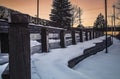 Wood Posts at Utica Historic Marina, Utica, New York