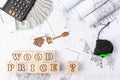 wood price, tree price increase, turnkey wood, drawings, calculator, roulette