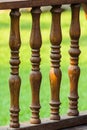 Wood railing Royalty Free Stock Photo