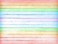 Wood rainbow background Royalty Free Stock Photo