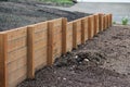 Wood Retaining Wall Between Homes