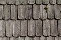 Wood roof - old traditional method for roofing Royalty Free Stock Photo