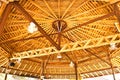 Wood roof in Thailand.